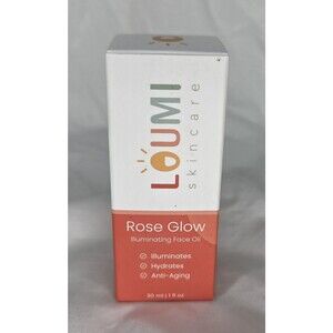 LOUMI Skincare Rose Glow Illuminating Face Oil 1 oz / 30 mL